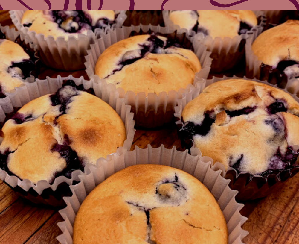 Simple & Easy Lemon Blueberry Muffins
